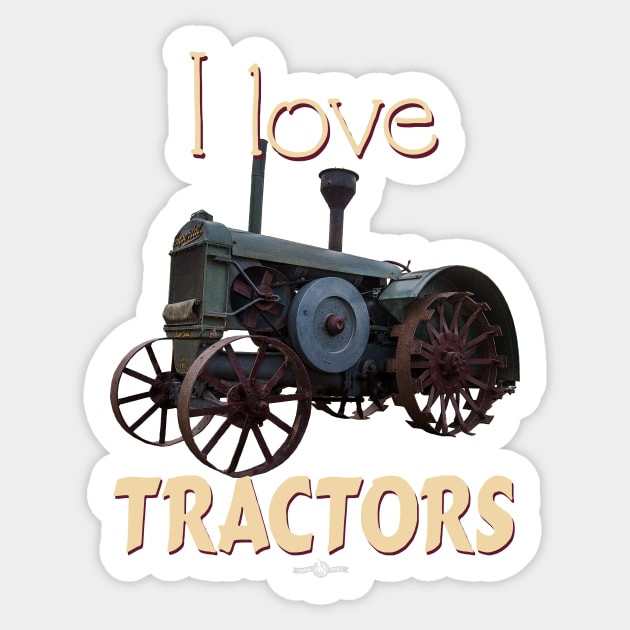 I Love Tractors McDonald Super Imperial Sticker by seadogprints